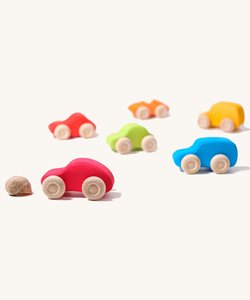 Grimm's Cars Coloured Set of 6 | Wooden